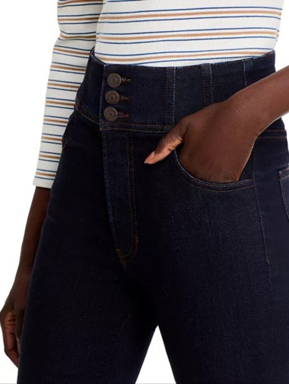 Veronica Beard Carson Ankle Flare High Rise Jeans Indigo size 29